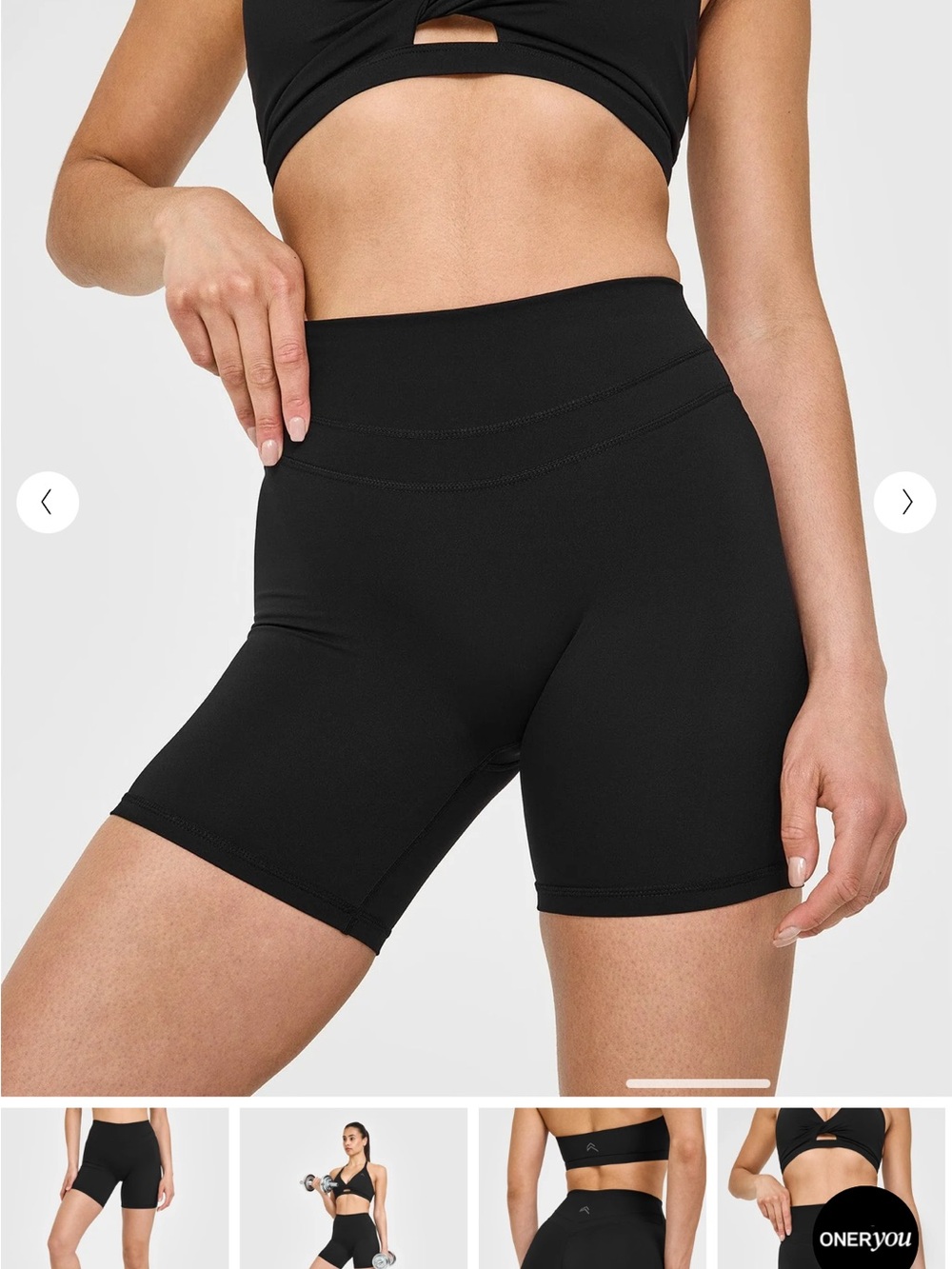 Oner Active unified move high waisted shorts 6 inch